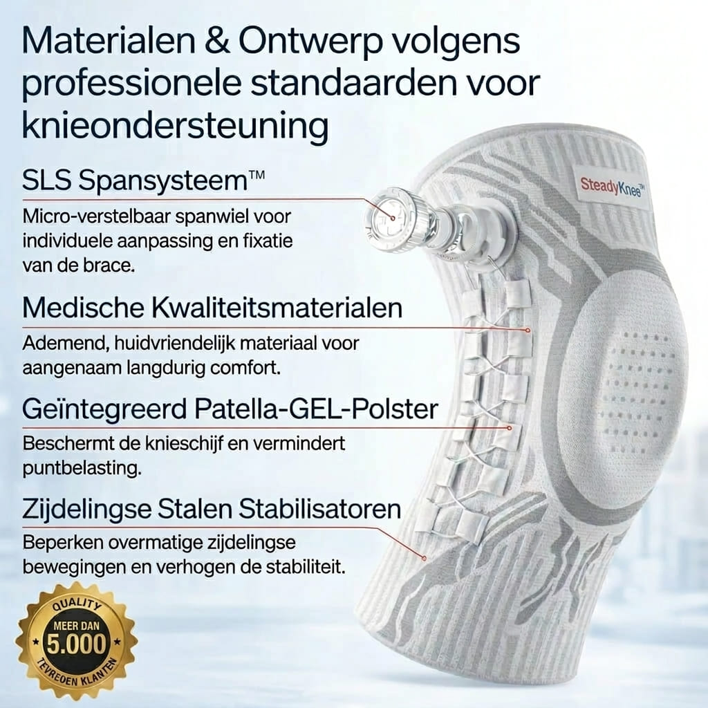 SteadyKnee™ | Verstelbare Kniebandage voor Extra Steun & Stabiliteit
