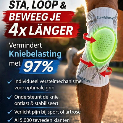 SteadyKnee™ | Verstelbare Kniebandage voor Extra Steun & Stabiliteit
