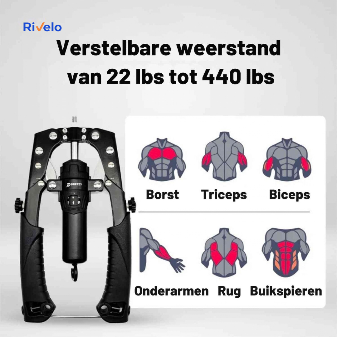 PowerFlex™ Arm Trainer | Verstelbaar, Sterke Grip & Thuisfitness